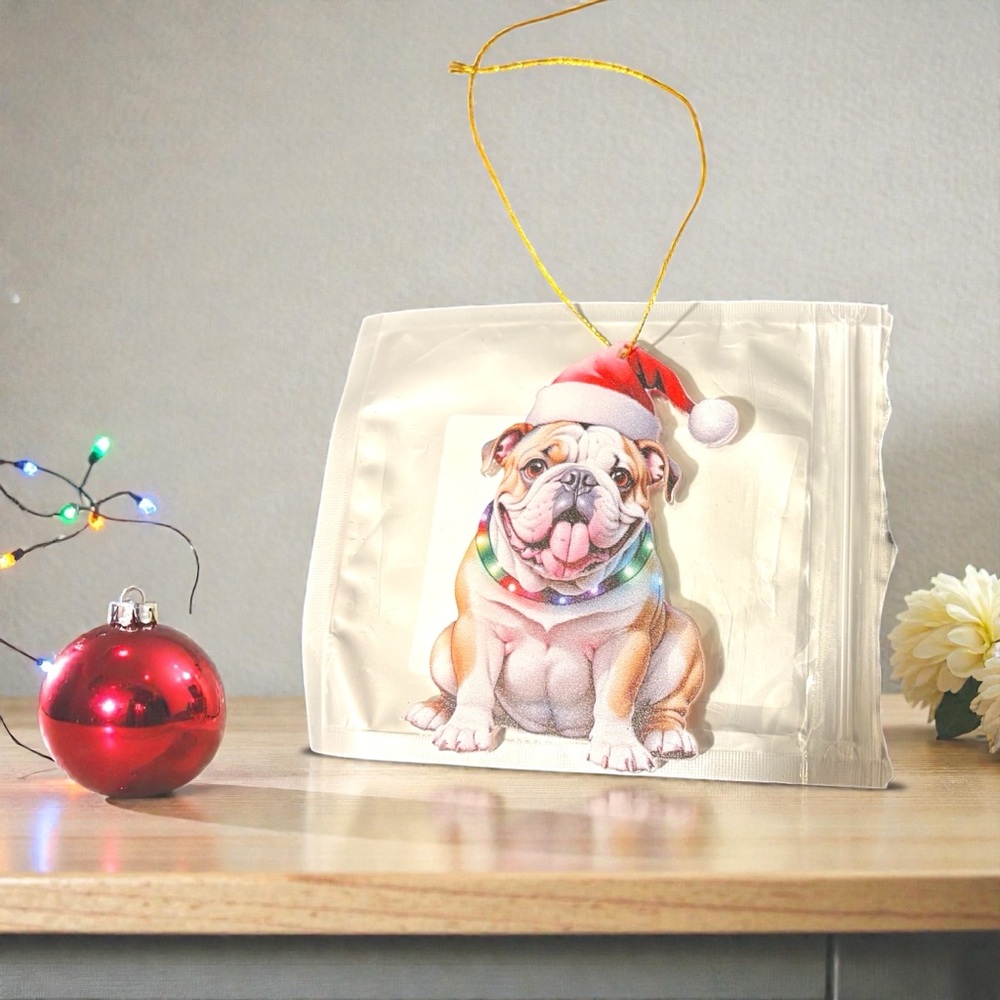 English Bulldog Holiday Ornament